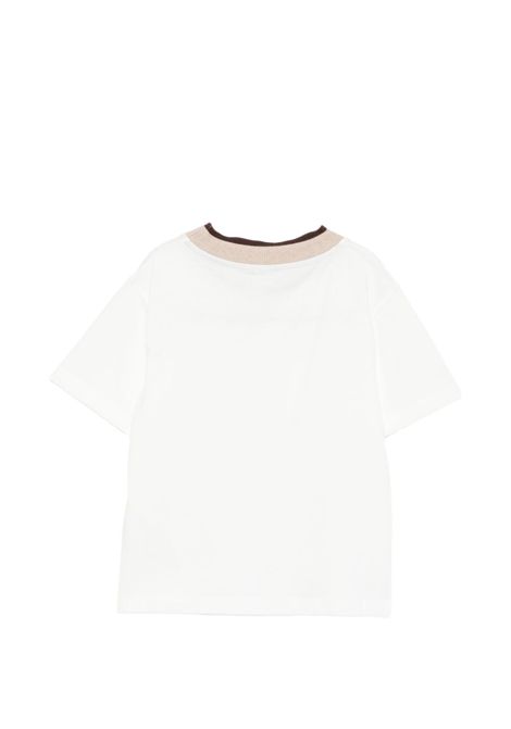 T-shirt con rifinitura a contrasto ELEVENTY KIDS | EZ8H11 Z3708101